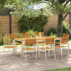 vidaXL Gartenstuhl 8 pcs Öl-Natur 56 x 54,5 x 87 cm Massivholz Akazie