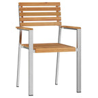 vidaXL Gartenstuhl 6 pcs Öl-Natur 56 x 54,5 x 87 cm Massivholz Teak