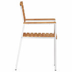vidaXL Gartenstuhl 6 pcs Öl-Natur 56 x 54,5 x 87 cm Massivholz Teak