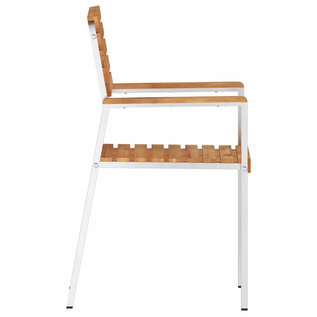 vidaXL Gartenstuhl 8 pcs Öl-Natur 56 x 54,5 x 87 cm Massivholz Teak