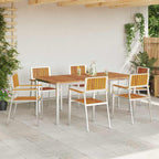 vidaXL Gartenstuhl 6 pcs Braun 56 x 54,5 x 87 cm Massivholz Akazie