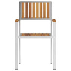vidaXL Gartenstuhl 8 pcs Braun 56 x 54,5 x 87 cm Massivholz Teak
