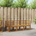 vidaXL Outdoor-Sofagarnitur 3 pcs Natur