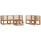 vidaXL Outdoor-Sofagarnitur 6 pcs Natur Massivholz Akazie