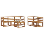 vidaXL Outdoor-Sofagarnitur 6 pcs Natur Massivholz Akazie