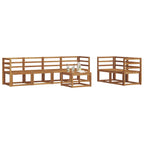 vidaXL Outdoor-Sofagarnitur 7 pcs Natur
