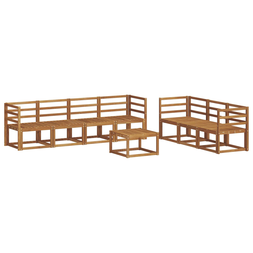 vidaXL Outdoor-Sofagarnitur 8 pcs Natur Massivholz Akazie