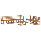 vidaXL Outdoor-Sofagarnitur 8 pcs Natur Massivholz Akazie