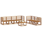 vidaXL Outdoor-Sofagarnitur 8 pcs Natur Massivholz Akazie
