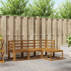 vidaXL Outdoor-Sofagarnitur 4 pcs Natur
