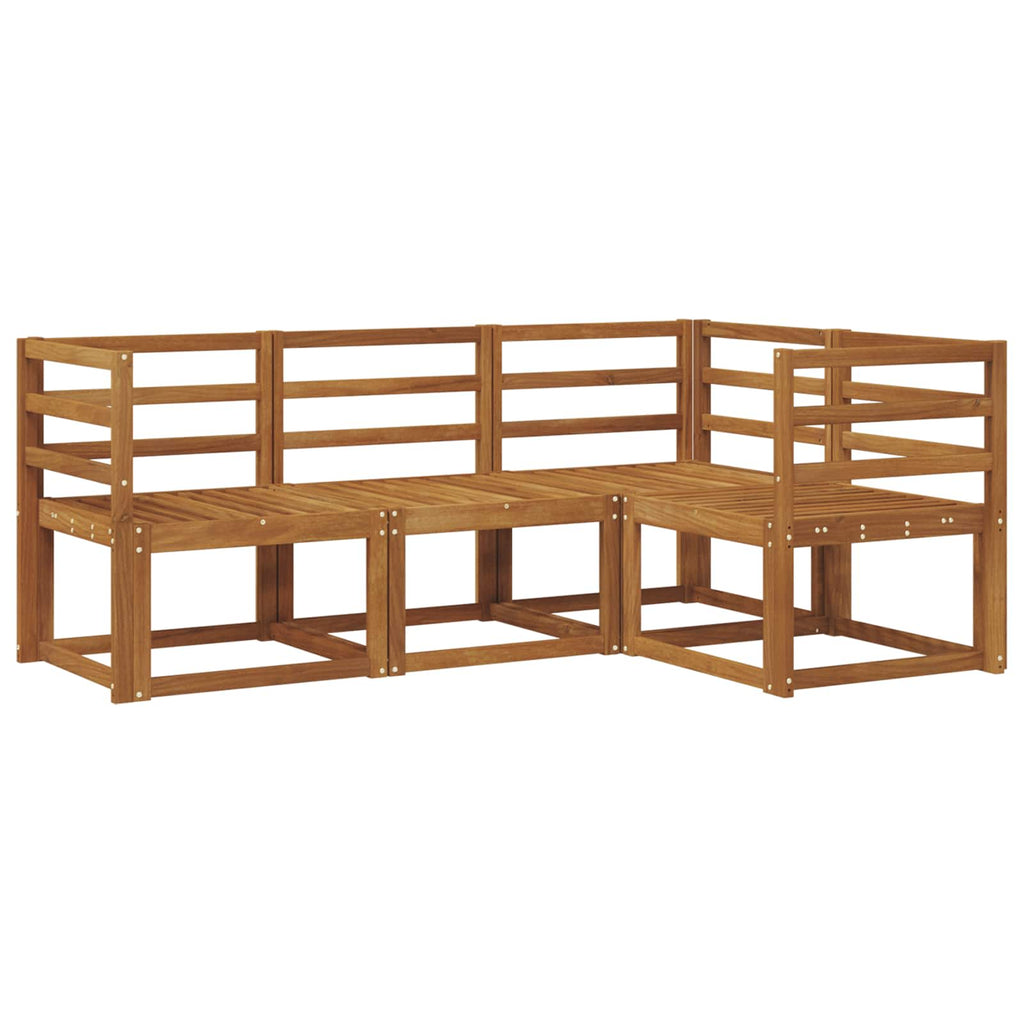 vidaXL Outdoor-Sofagarnitur 4 pcs Natur Massivholz Akazie