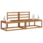 vidaXL Outdoor-Sofagarnitur 2 pcs Natur 182,5 x 63 x 73 cm