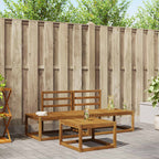vidaXL Outdoor-Sofagarnitur 3 pcs Natur Massivholz Akazie