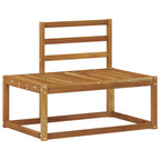 vidaXL Outdoor-Sofagarnitur 3 pcs Natur Massivholz Akazie