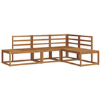 vidaXL Outdoor-Sofagarnitur 4 Stück Natur Massivholz Akazie