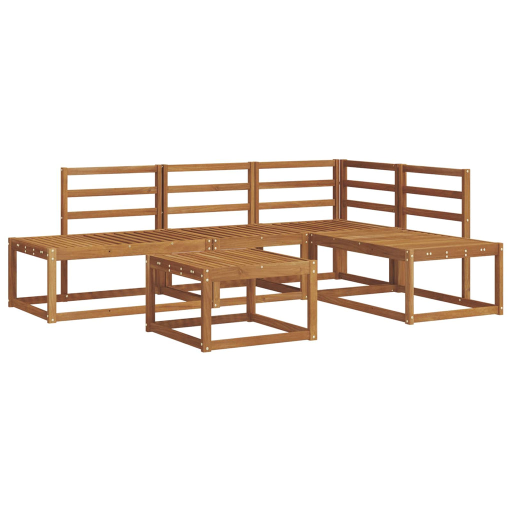 vidaXL Outdoor-Sofagarnitur 5 Stück Natur Massivholz Akazie