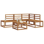 vidaXL Outdoor-Sofagarnitur 5 Stück Natur Massivholz Akazie
