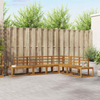 vidaXL Outdoor-Sofagarnitur 6 Stück Natur Massivholz Akazie