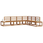 vidaXL Outdoor-Sofagarnitur 6 Stück Natur Massivholz Akazie