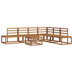vidaXL Outdoor-Sofagarnitur 7 Stück Natur Massivholz Akazie