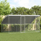 vidaXL Hühnerkäfig 2 pcs Silber 400 x 200 x 200 cm Verzinkter Stahl