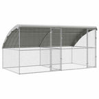 vidaXL Hühnerkäfig 2 pcs Silber 400 x 200 x 200 cm Verzinkter Stahl