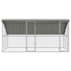 vidaXL Hühnerkäfig 2 pcs Silber 400 x 200 x 200 cm Verzinkter Stahl