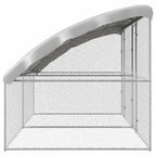 vidaXL Hühnerkäfig 2 pcs Silber 400 x 200 x 200 cm Verzinkter Stahl