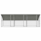 vidaXL Hühnerkäfig 3 pcs Silber 600 x 200 x 200 cm Verzinkter Stahl