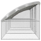 vidaXL Hühnerkäfig 3 pcs Silber 600 x 200 x 200 cm Verzinkter Stahl