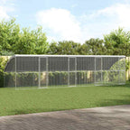 vidaXL Hühnerkäfig 4 pcs Silber 800 x 200 x 200 cm Verzinkter Stahl