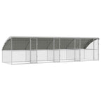 vidaXL Hühnerkäfig 4 pcs Silber 800 x 200 x 200 cm Verzinkter Stahl