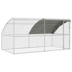 vidaXL Hühnerkäfig 2 pcs Silber 400 x 200 x 200 cm Stahl und PE