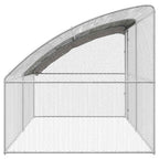 vidaXL Hühnerkäfig 2 pcs Silber 400 x 200 x 200 cm Stahl und PE