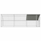 vidaXL Hühnerkäfig 3 pcs Silber 600 x 200 x 200 cm Stahl und PE