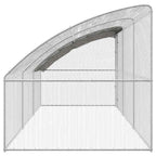 vidaXL Hühnerkäfig 3 pcs Silber 600 x 200 x 200 cm Stahl und PE