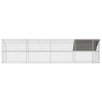 vidaXL Hühnerkäfig 4 pcs Silber 800 x 200 x 200 cm Stahl und PE