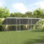 vidaXL Hundekäfig 3 pcs Silber 6 x 2 x 2 m Verzinkter Stahl
