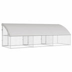 vidaXL Hundekäfig 3 pcs Silber 6 x 2 x 2 m Verzinkter Stahl