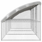 vidaXL Hundekäfig 3 pcs Silber 6 x 2 x 2 m Verzinkter Stahl