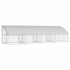 vidaXL Hundekäfig 4 pcs Silber 8 x 2 x 2 m Verzinkter Stahl
