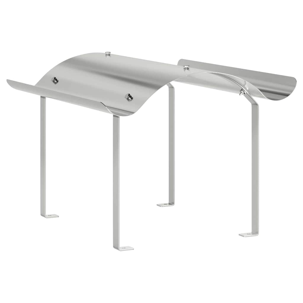 vidaXL Schornsteinkappe Silber 59,5 x 50 x 36,5 cm Edelstahl