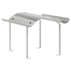 vidaXL Schornsteinkappe Silber 59,5 x 50 x 36,5 cm Edelstahl