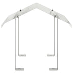 vidaXL Kaminhaube Silber 40 x 40 x 37,5 cm Edelstahl