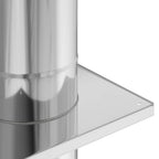 vidaXL Kaminverlängerung Silber 25 x 25 x 65 cm Edelstahl
