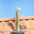 vidaXL Regenabdeckung Schornstein Silber 20 x 20 x 18 cm Edelstahl