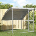 vidaXL Hundekäfig mit Speicher Silber 2 x 2 x 2 m Verzinkter Stahl