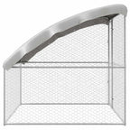 vidaXL Hundekäfig mit Speicher Silber 2 x 2 x 2 m Verzinkter Stahl