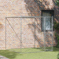 vidaXL Hundekäfig Silber 200 x 200 x 200 cm Verzinkter Stahl