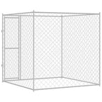 vidaXL Hundekäfig Silber 200 x 200 x 200 cm Verzinkter Stahl